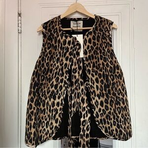 Damson Madder leopard print gilet UK size 16